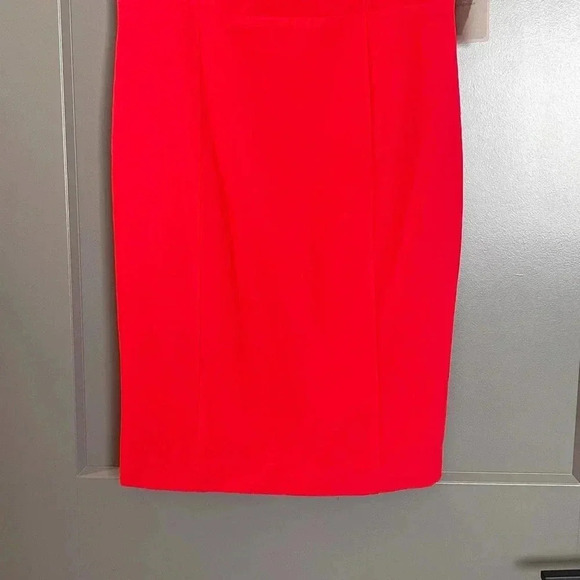 Forever 21 Womens Stretch V-Neck Cap Sleeve Sheath Dress Red Small NWT - Picture 3 of 11